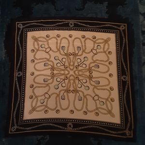 Adorable Pink and black Large satin scarf